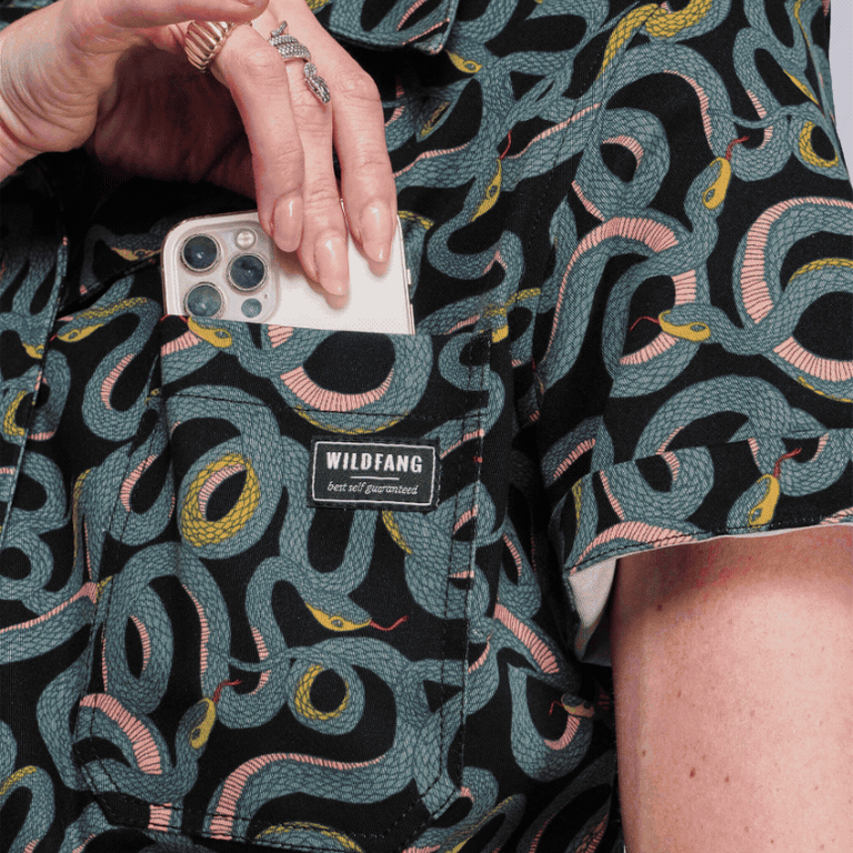 Slideshow of images showing closeups of product features like pockets, lining, thumb holes, and buttons.