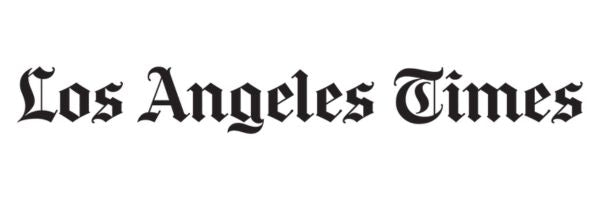 LA Times logo in black on white background