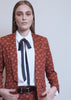 Model shows fit and features of The Empower Tux Blazer