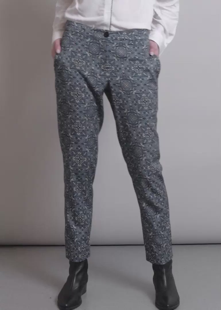 Model shows the fit and features of The Juliette Lewis X Wildfang Trouser